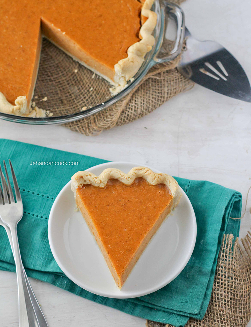 Sweet Potato Pie by Jehan Can Cook