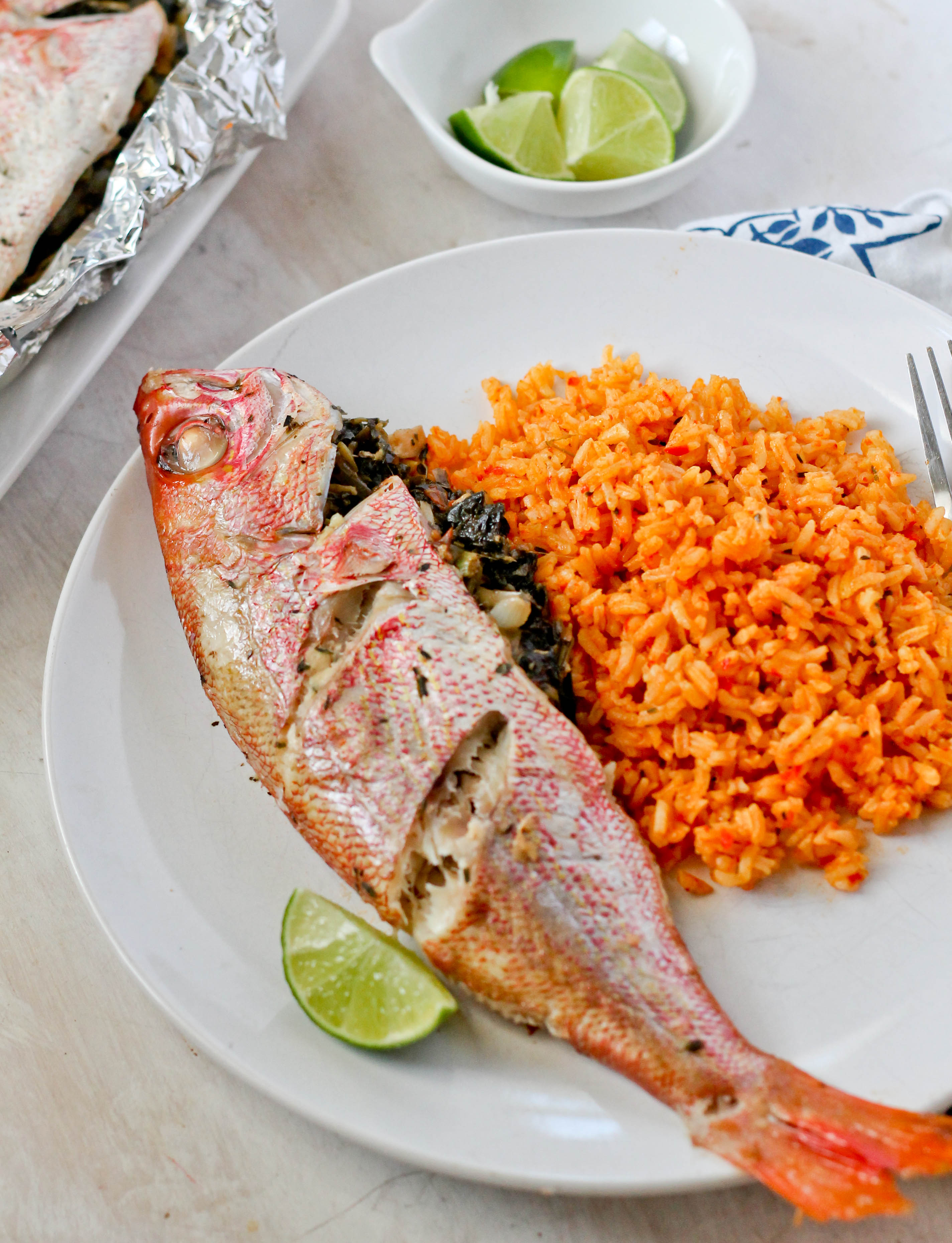 Roast Snapper Stuffed With Callaloo Jehan Can Cook,Rock Candy