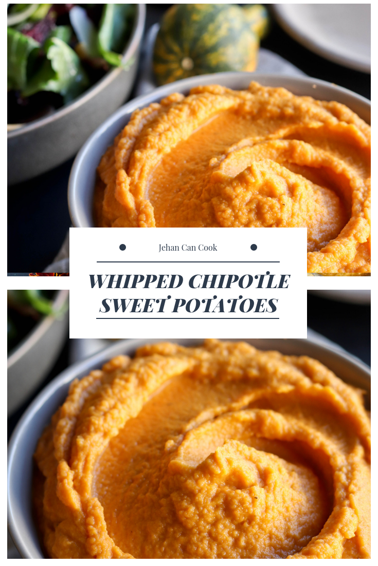 WHIPPED CHIPOTLE SWEET POTATOES - Jehan Can Cook