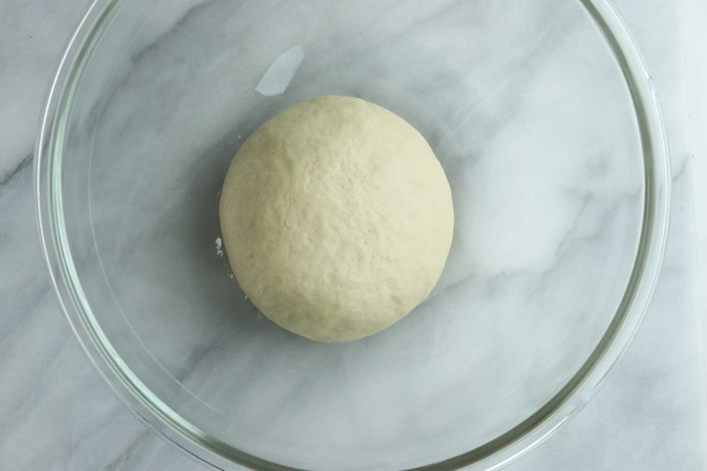 pizza dough in bowl 